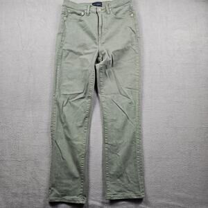 Lucky Brand Green Denim Jeans Women 10 Straight